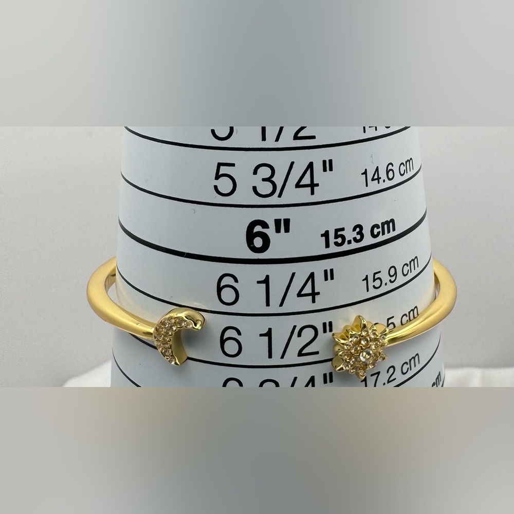 Kate Spade Stargaze Open Hinged Bracelet NWT with Dust Bag Moon & Star w/Dustbag - Picture 5 of 5